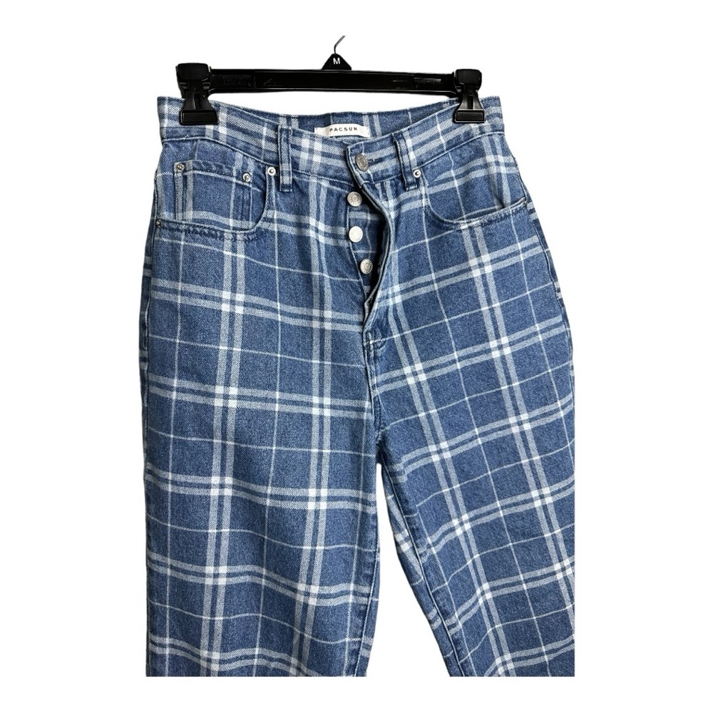 PACSUN Plaid Dad Jean, Size 26 - Picture 7 of 8